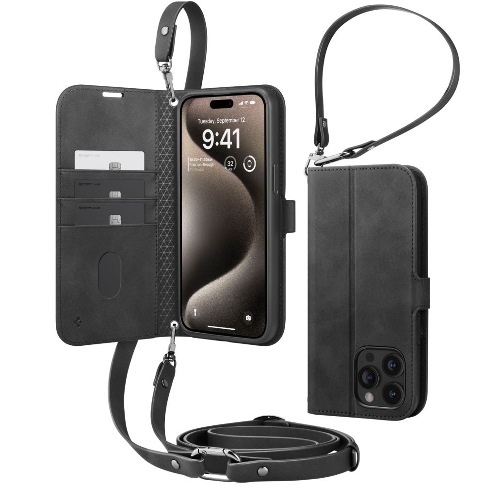 Funda Wallet S Pro iPhone 15 Pro Max Black