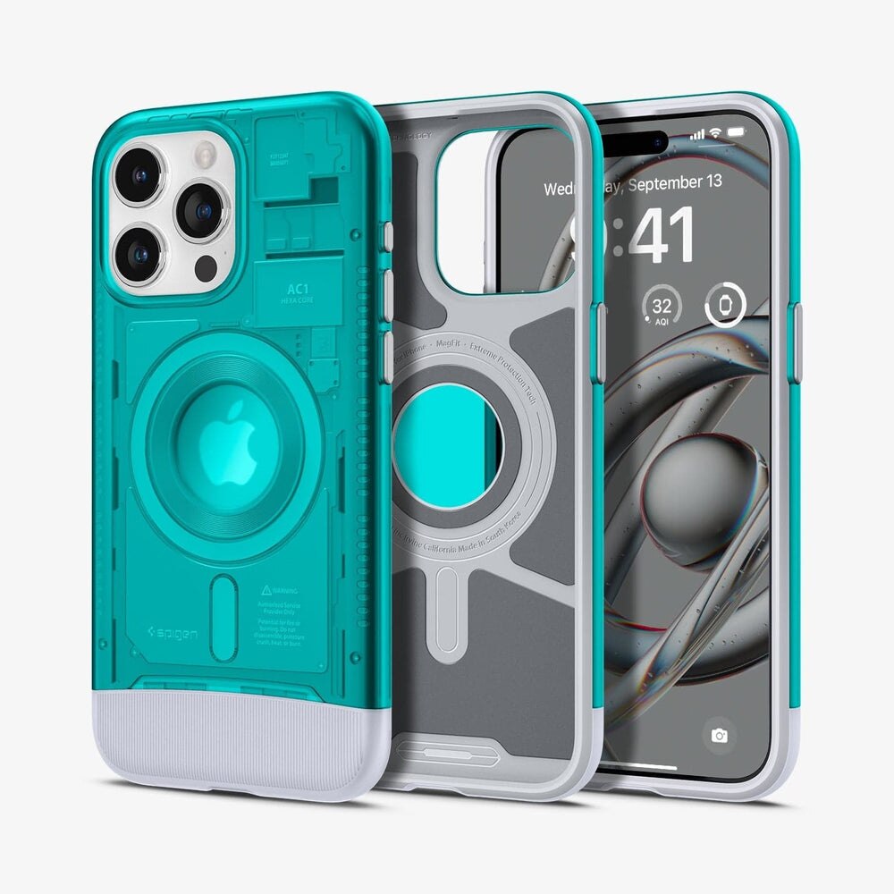 Funda Classic C1 MagSafe iPhone 15 Pro Max Bondi Blue