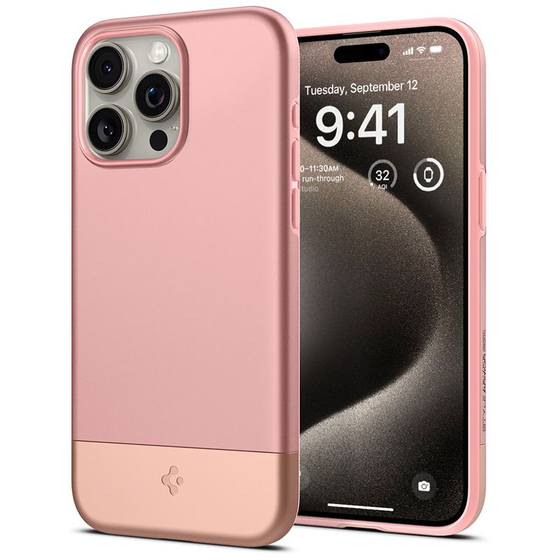 Funda Style Armor MagSafe iPhone 15 Pro Max Rose Gold