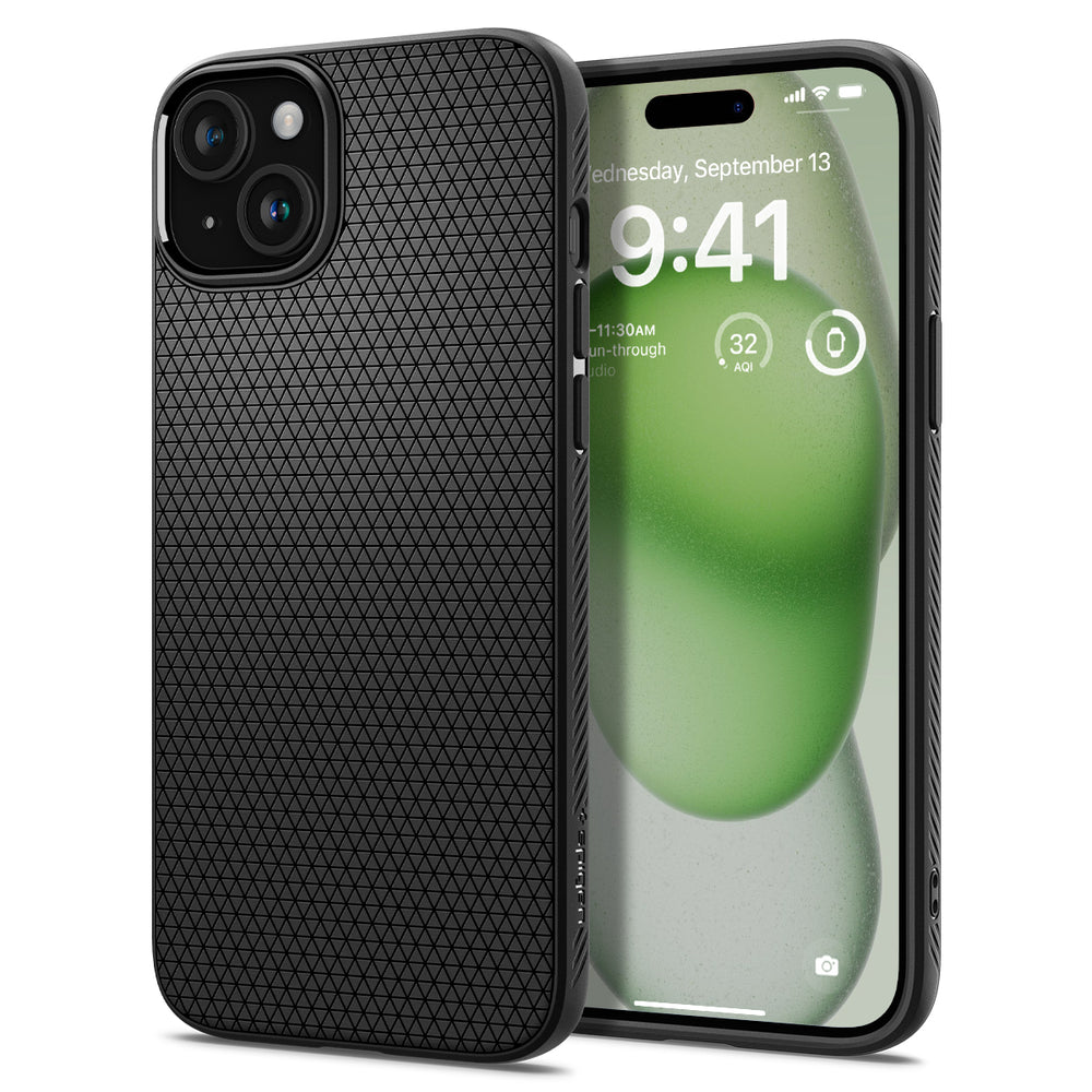 Funda Liquid Air iPhone 15 Plus Black