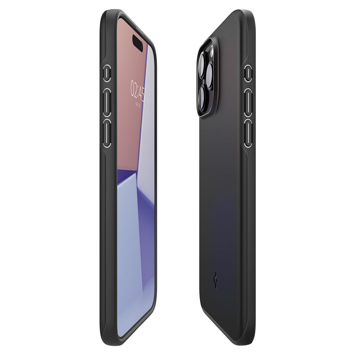 Spigen Funda Thin Fit iPhone 15 Pro Black - Comprar online