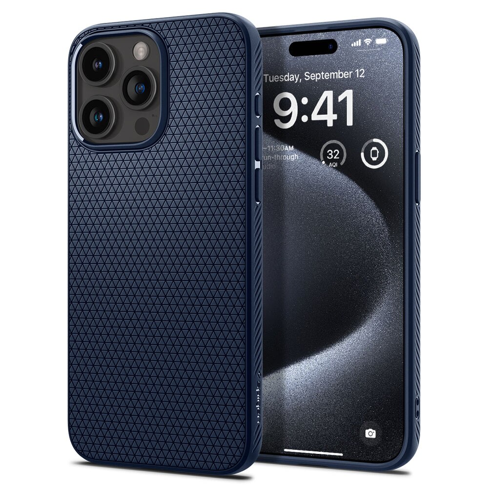 Funda Liquid Air iPhone 15 Pro Navy Blue