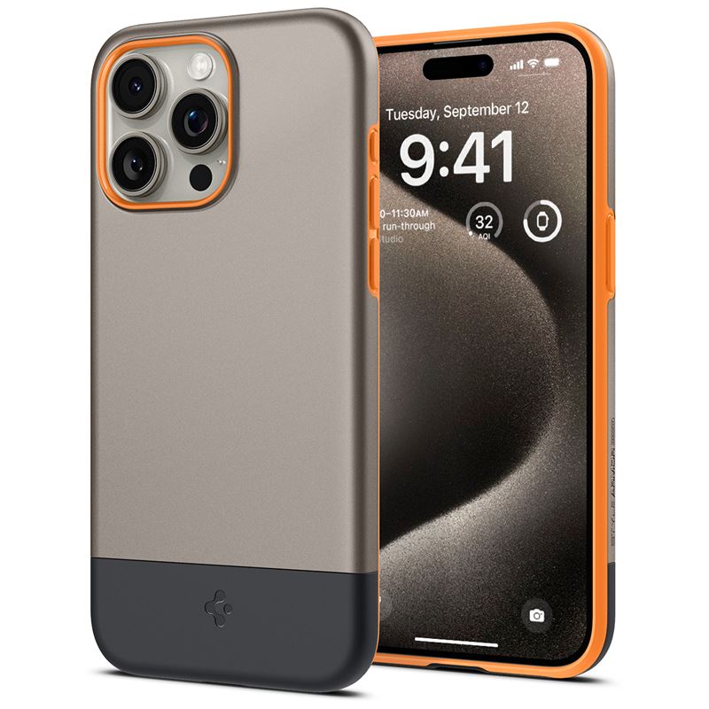 Funda Style Armor MagSafe iPhone 15 Pro Alpine Gold