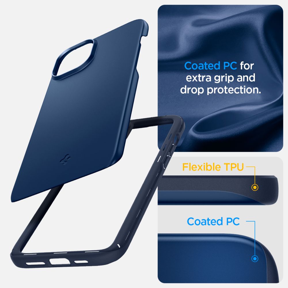 Funda Thin Fit iPhone 15 Navy Blue