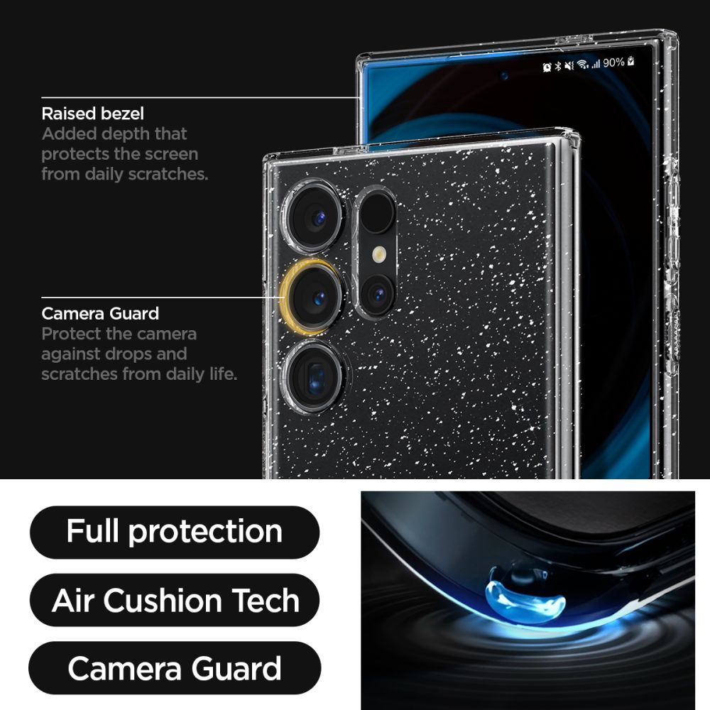 Funda Liquid Crystal Samsung Galaxy S24 Ultra Glitter Crystal