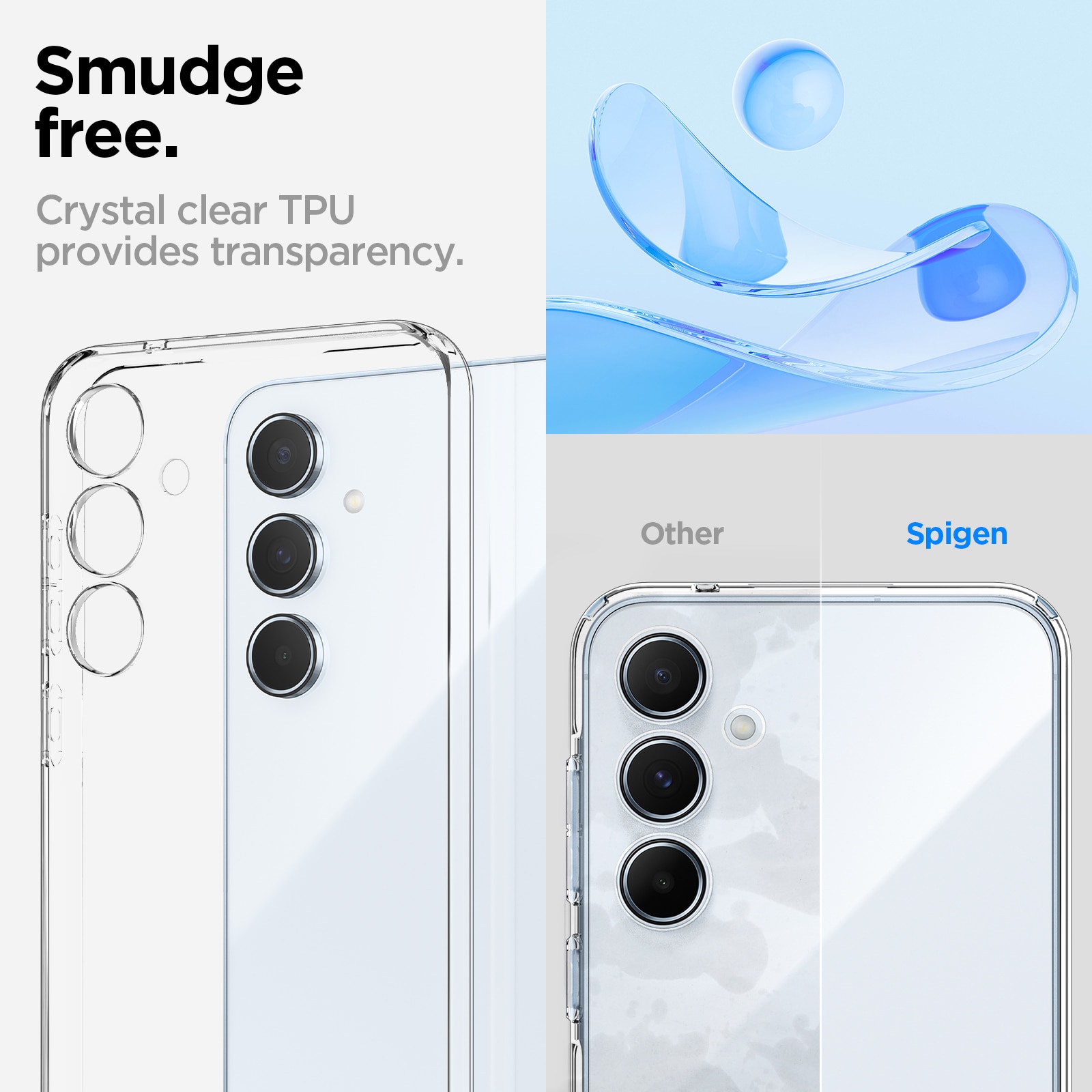 Funda Liquid Crystal Samsung Galaxy A55  Crystal Clear