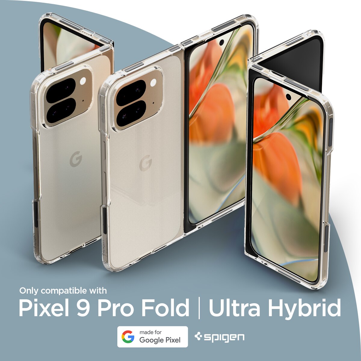 Funda Ultra Hybrid Google Pixel 9 Pro Fold Crystal Clear