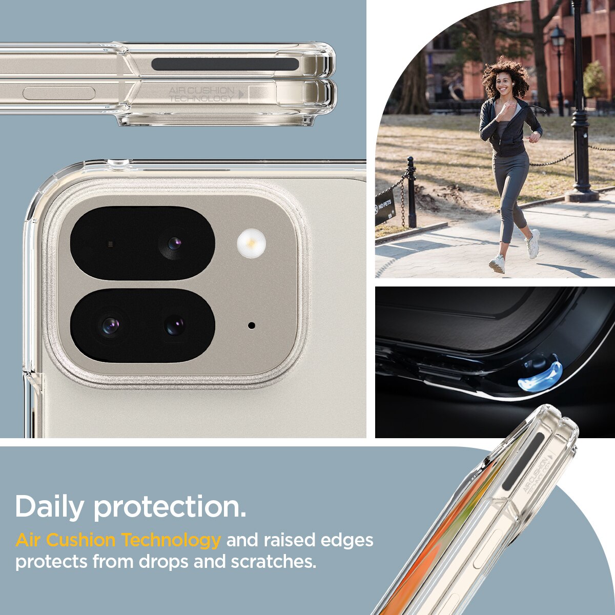 Funda Ultra Hybrid Google Pixel 9 Pro Fold Crystal Clear