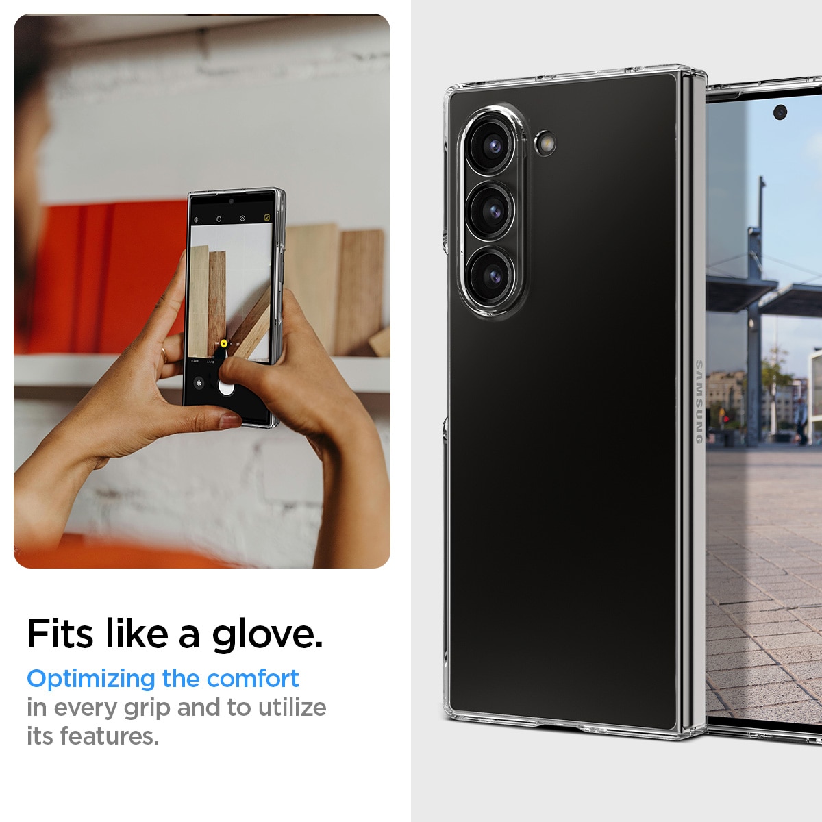 Funda AirSkin Samsung Galaxy Z Fold 6 Crystal Clear