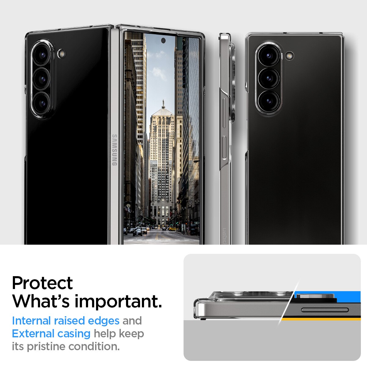 Funda AirSkin Samsung Galaxy Z Fold 6 Crystal Clear