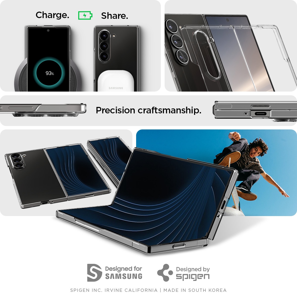 Funda AirSkin Samsung Galaxy Z Fold 6 Crystal Clear
