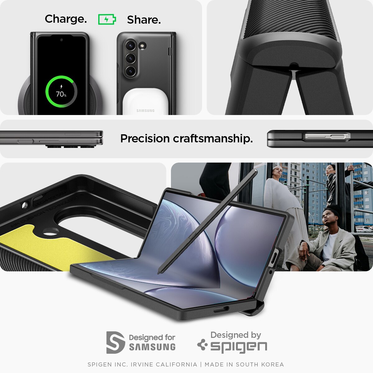 Funda Slim Armor Pro Samsung Galaxy Z Fold 6 Black