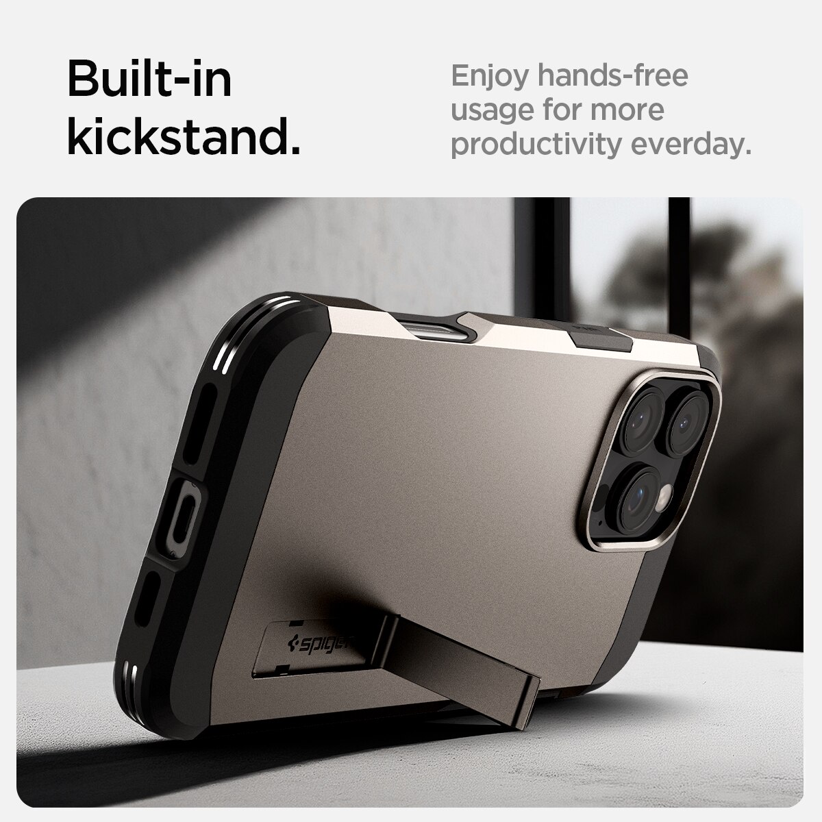Funda Tough Armor MagSafe iPhone 16 Pro Max Gunmetal