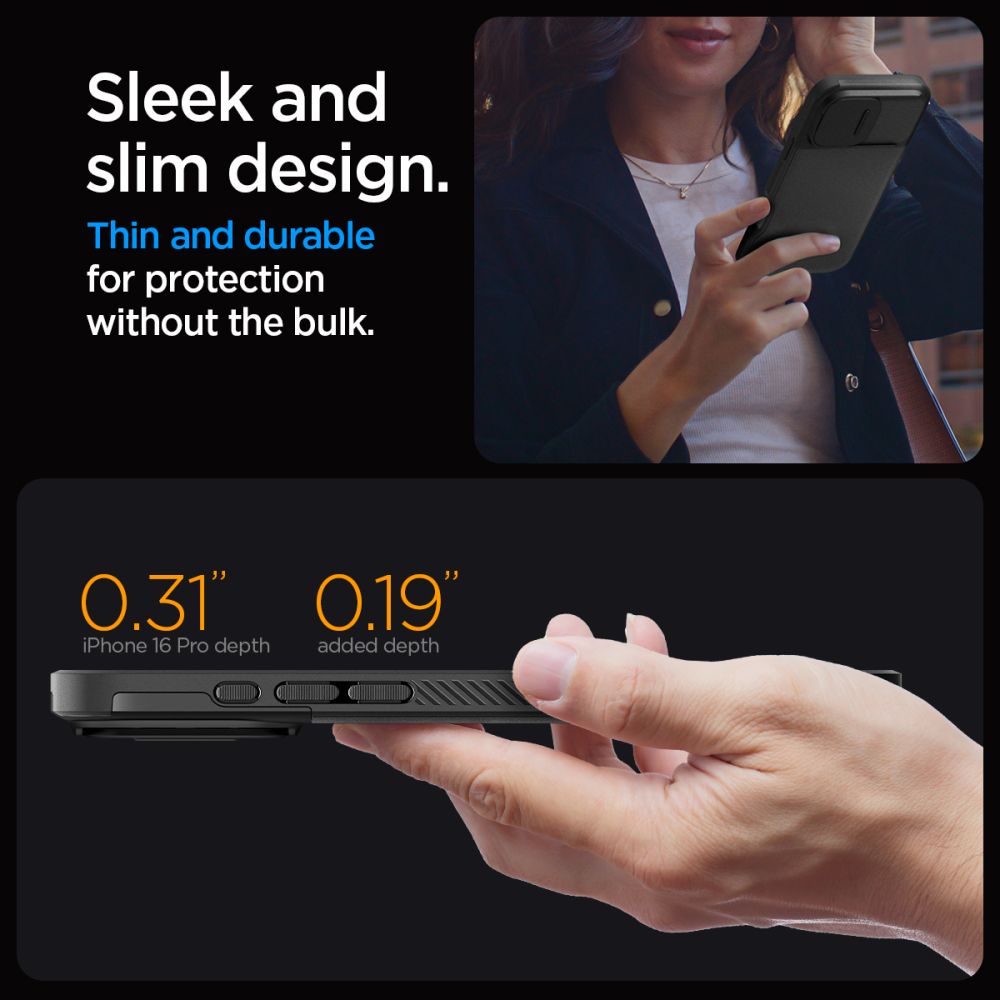 Optik Armor MagSafe iPhone 16 Pro Max Black