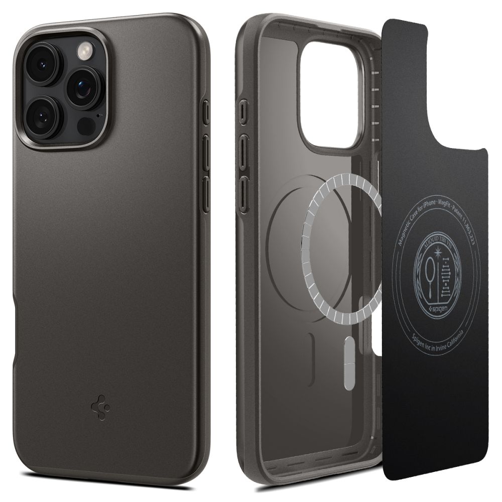 Funda Thin Fit MagSafe iPhone 16 Pro Gunmetal