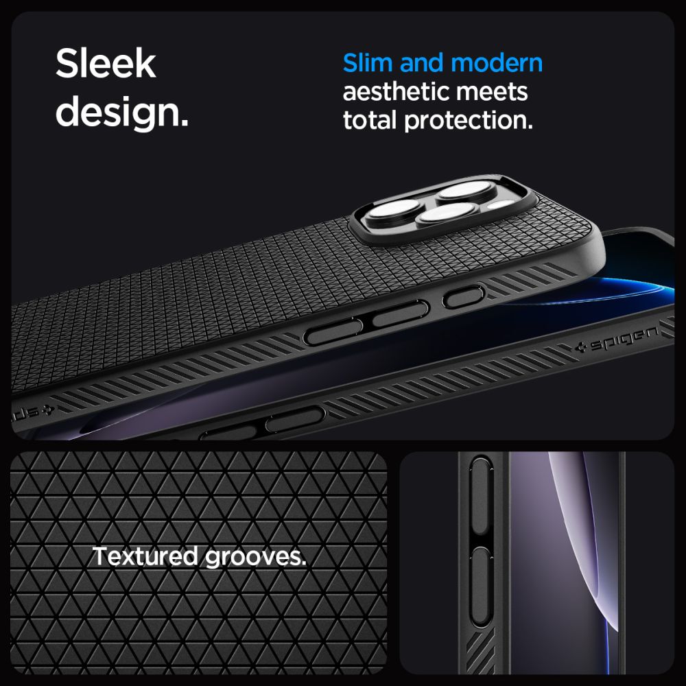 Funda Liquid Air iPhone 16 Pro Matte Black