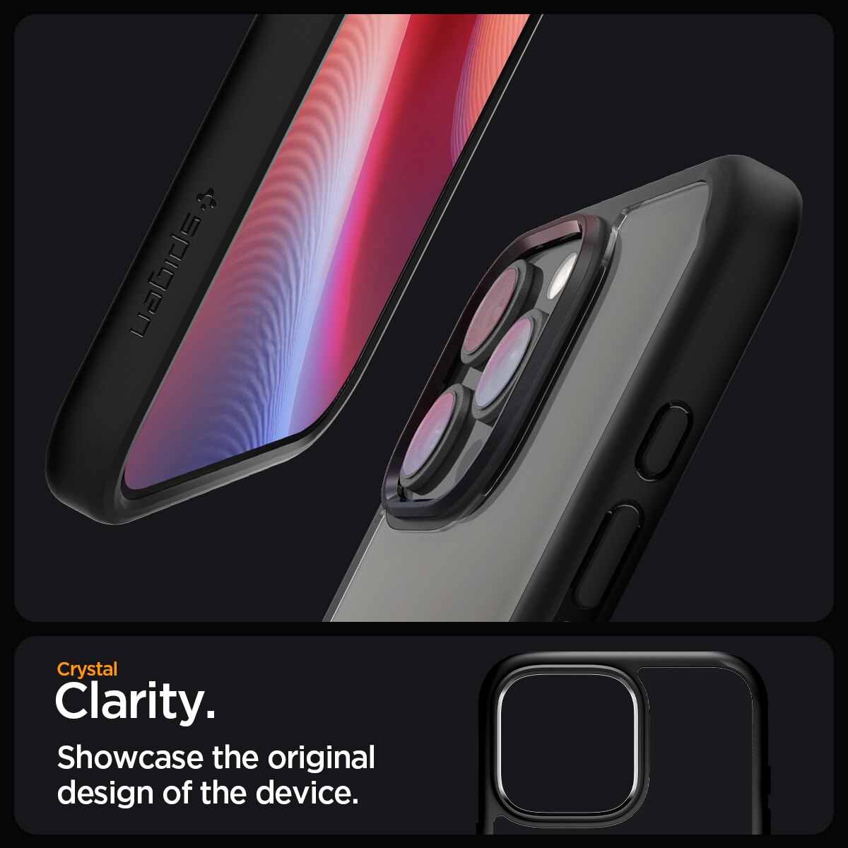 Funda Ultra Hybrid iPhone 16 Pro Matte Black