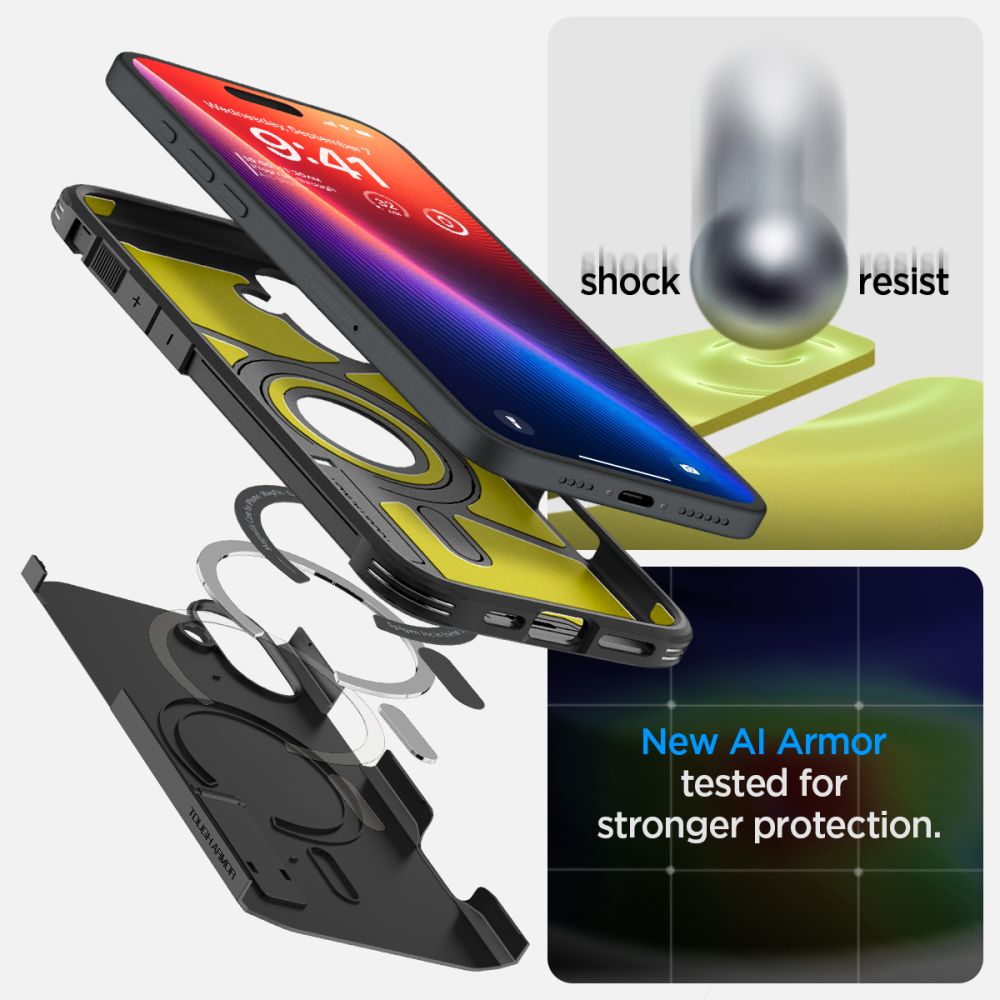 Funda Tough Armor MagSafe iPhone 16 Black