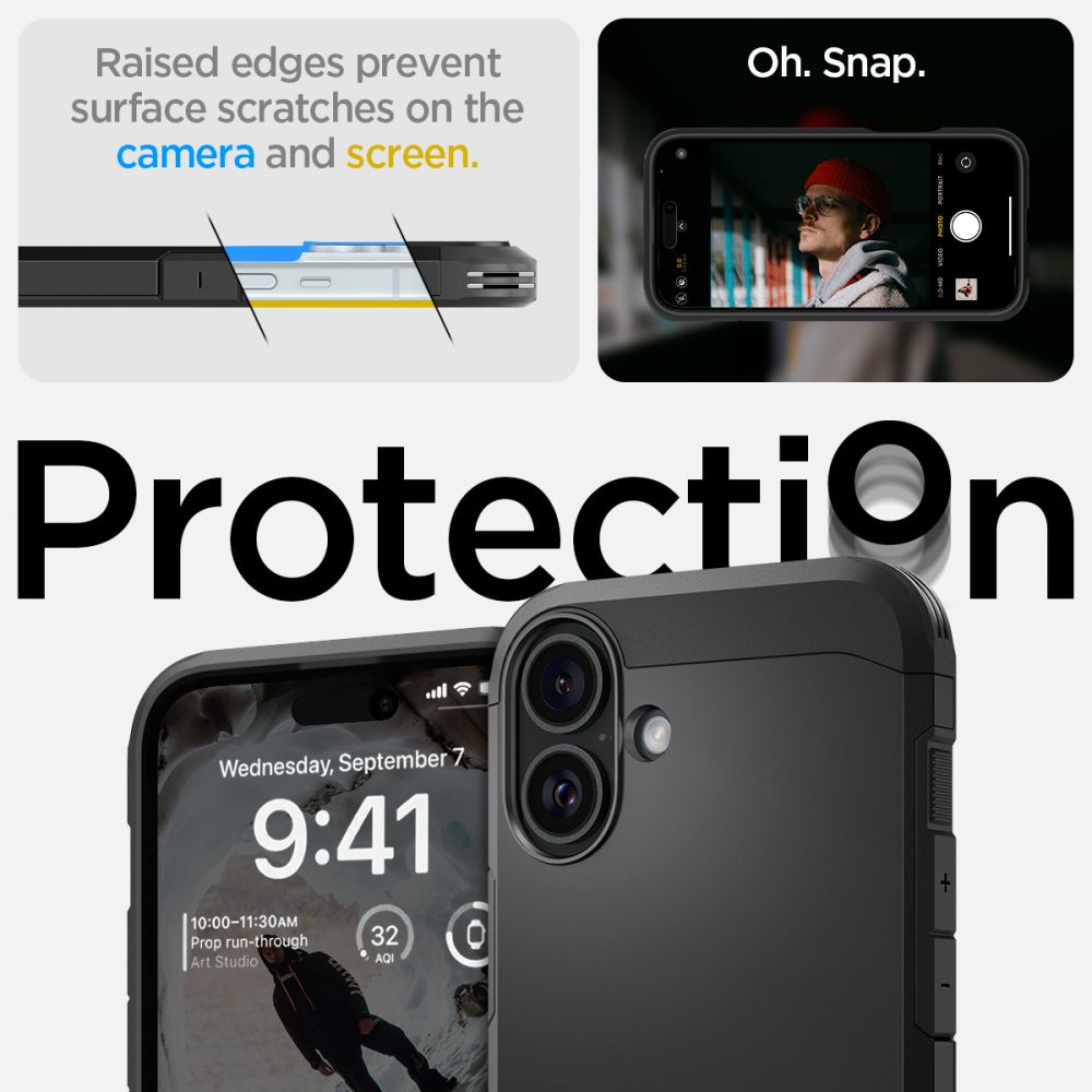 Funda Tough Armor MagSafe iPhone 16 Black