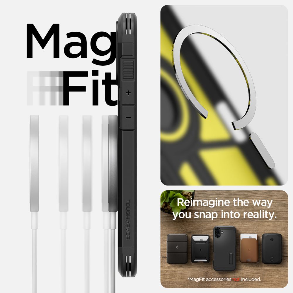 Funda Tough Armor MagSafe iPhone 16 Black