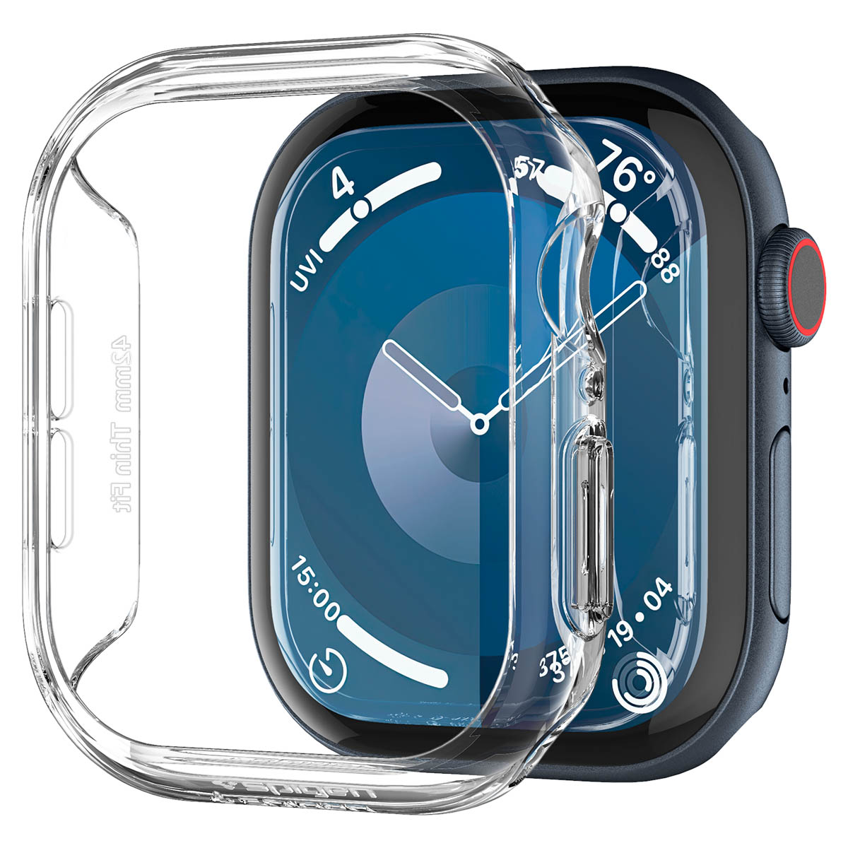 Funda Thin Fit Apple Watch Series 10 42mm Crystal Clear