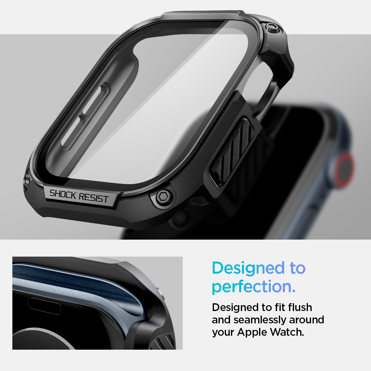 Funda Tough Armor Apple Watch Series 10 46mm Black