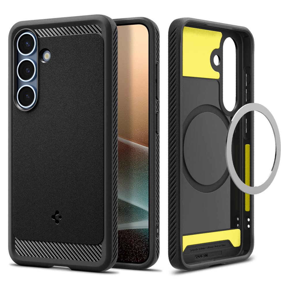 Funda Rugged Armor MagSafe Samsung Galaxy S25 Plus Black