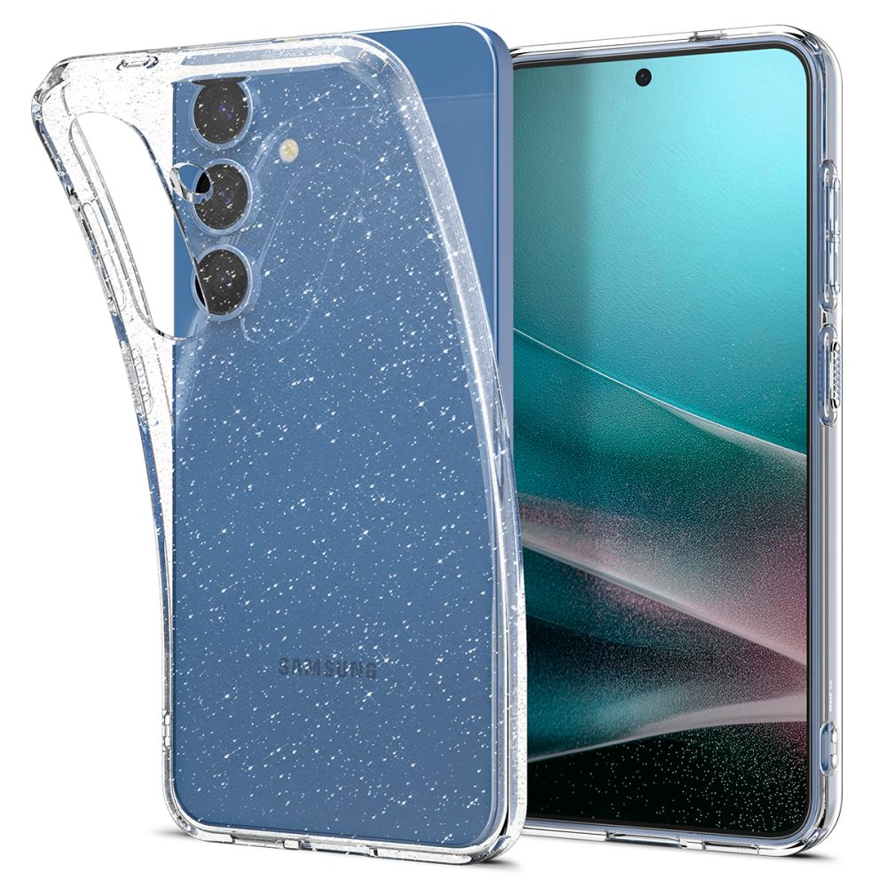 Funda Liquid Crystal Samsung Galaxy S25 Plus Crystal Glitter Clear