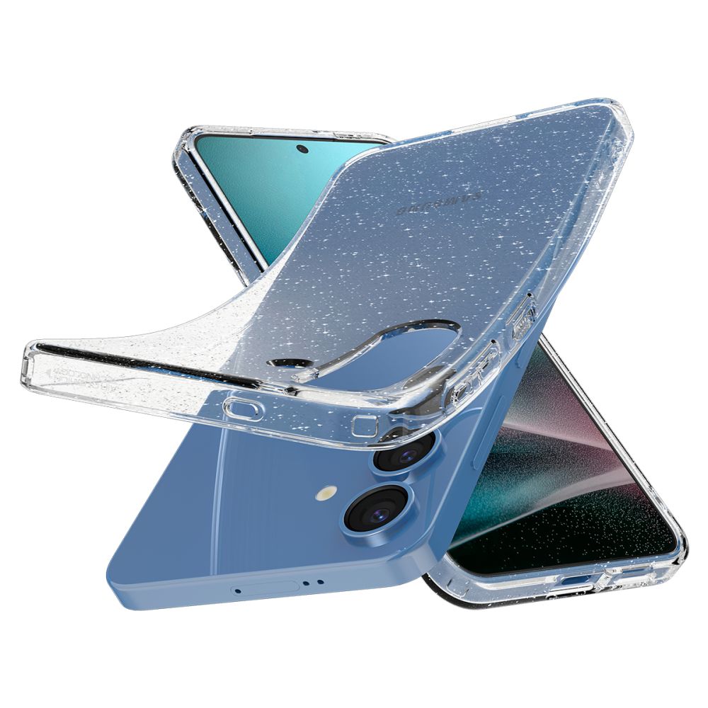 Funda Liquid Crystal Samsung Galaxy S25 Plus Crystal Glitter Clear