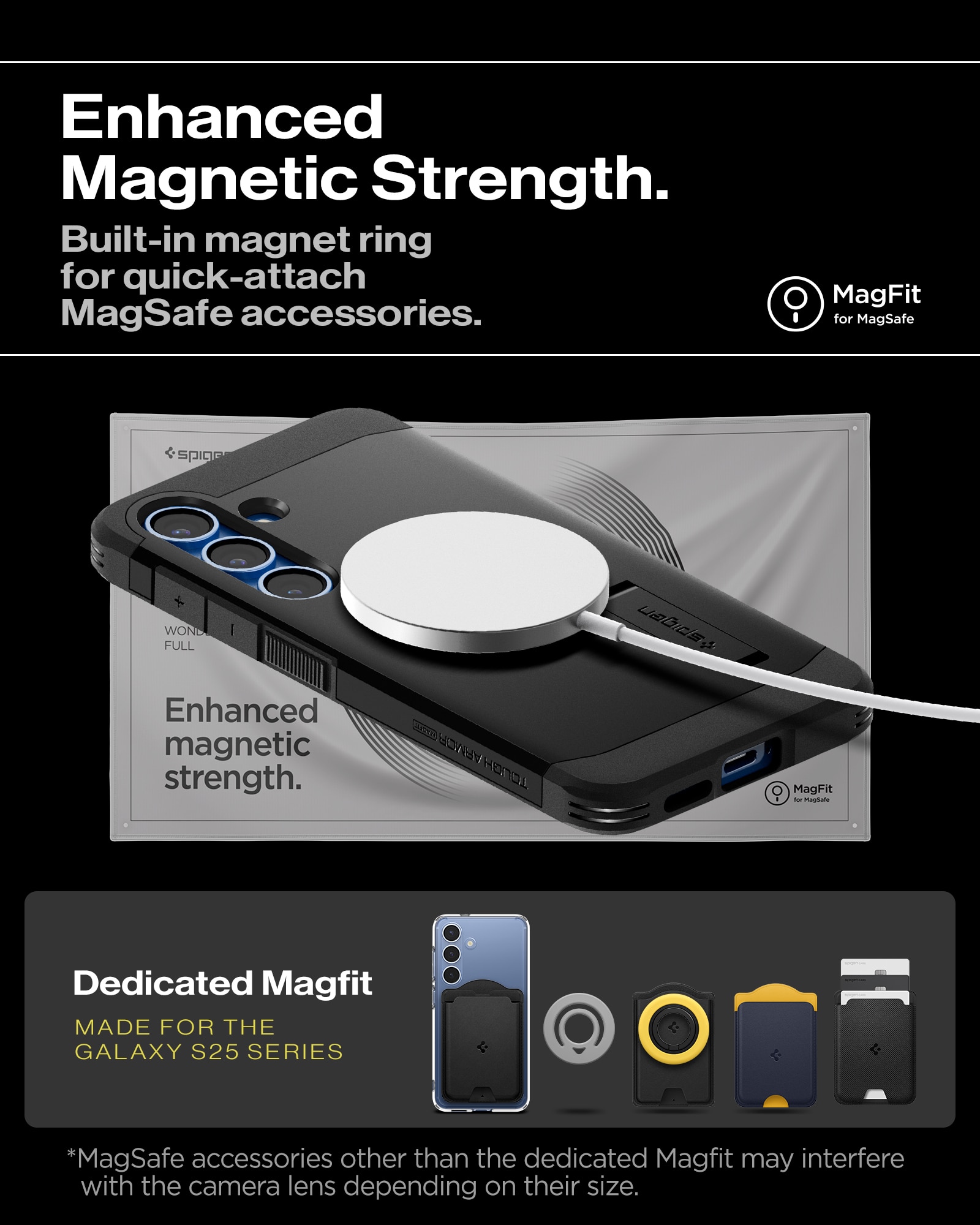 Funda Tough Armor MagSafe Samsung Galaxy S25 Black