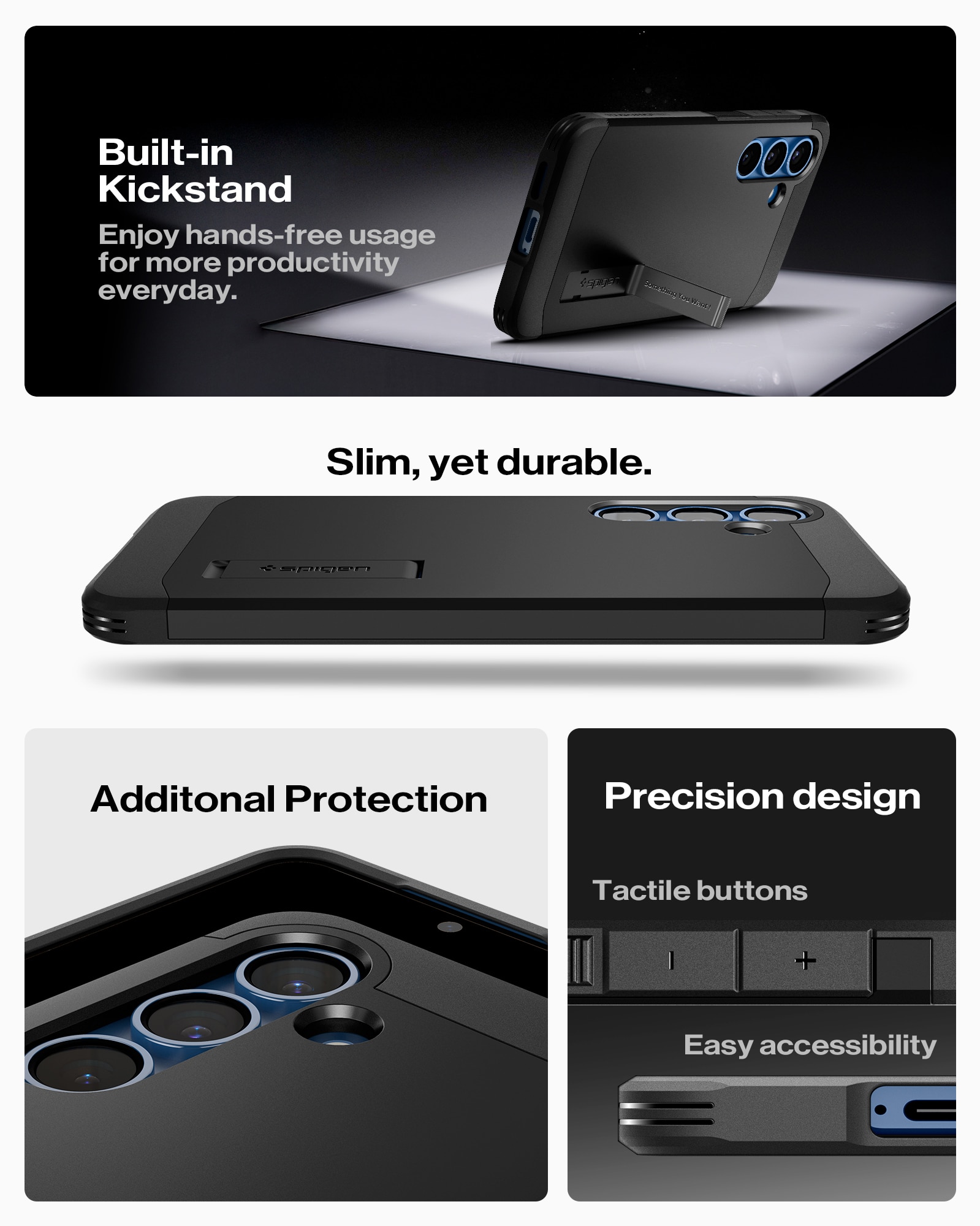 Funda Tough Armor MagSafe Samsung Galaxy S25 Black