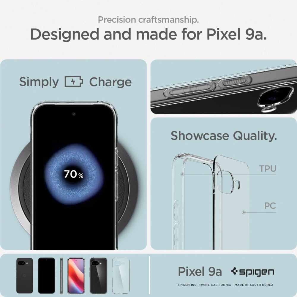 Funda Ultra Hybrid Google Pixel 9a Crystal Clear