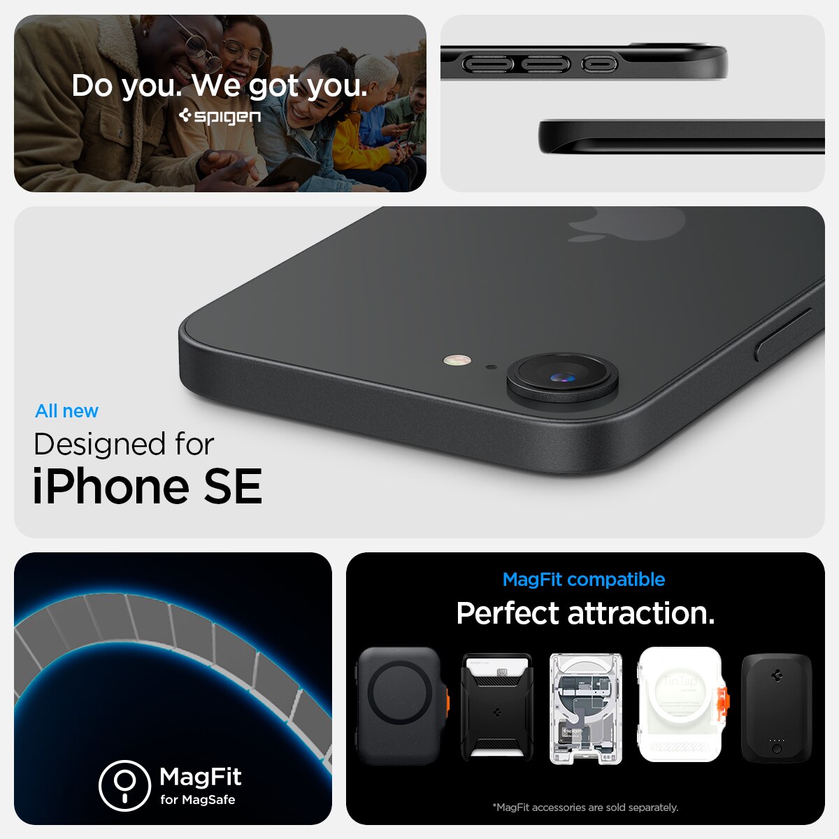 Funda Thin Fit MagSafe iPhone 16e Black