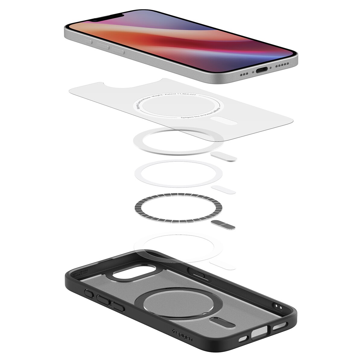Funda Ultra Hybrid MagSafe iPhone 16e Frost Black