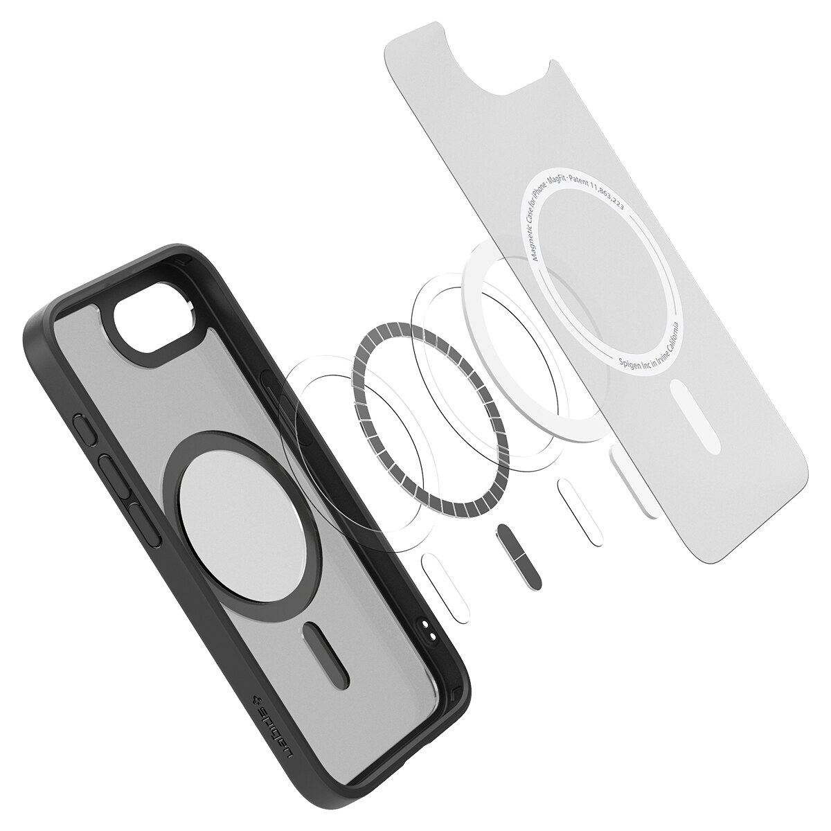 Funda Ultra Hybrid MagSafe iPhone 16e Frost Black