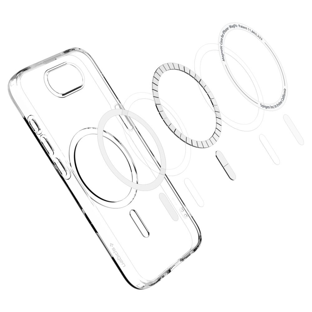 Funda Liquid Crystal MagSafe iPhone 16e Clear White