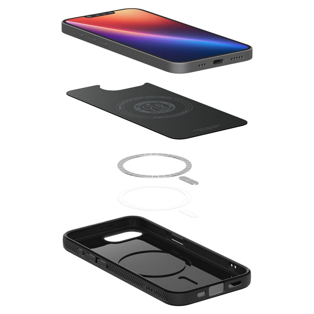 Funda Liquid Air MagSafe iPhone 16e Matte Black