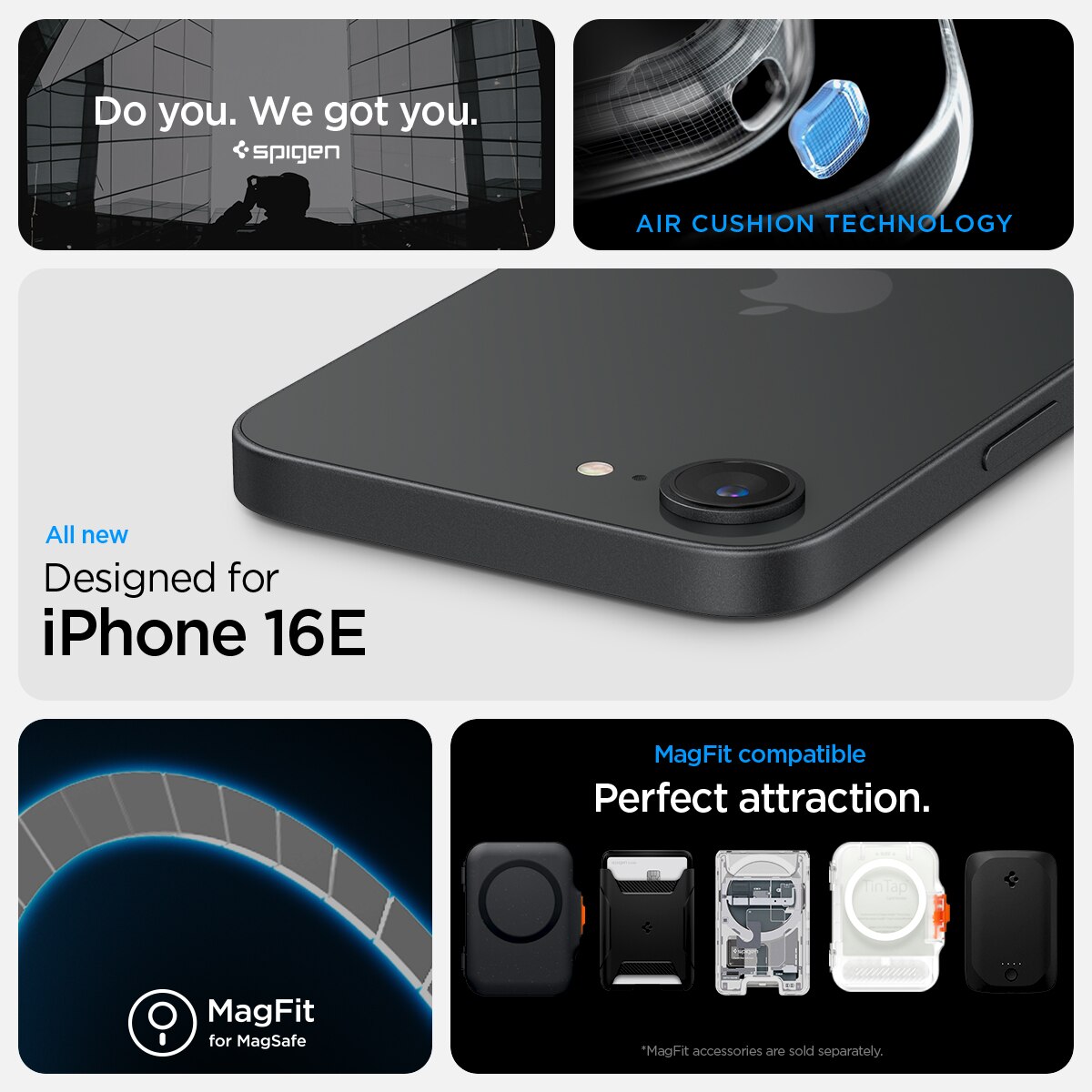 Funda Rugged Armor MagSafe iPhone 16e Black