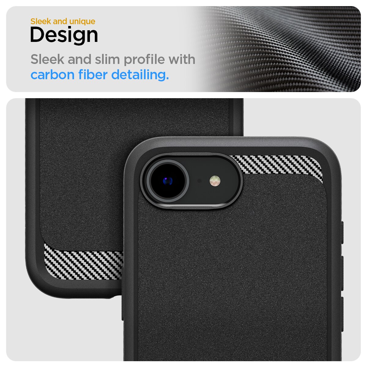 Funda Rugged Armor MagSafe iPhone 16e Black