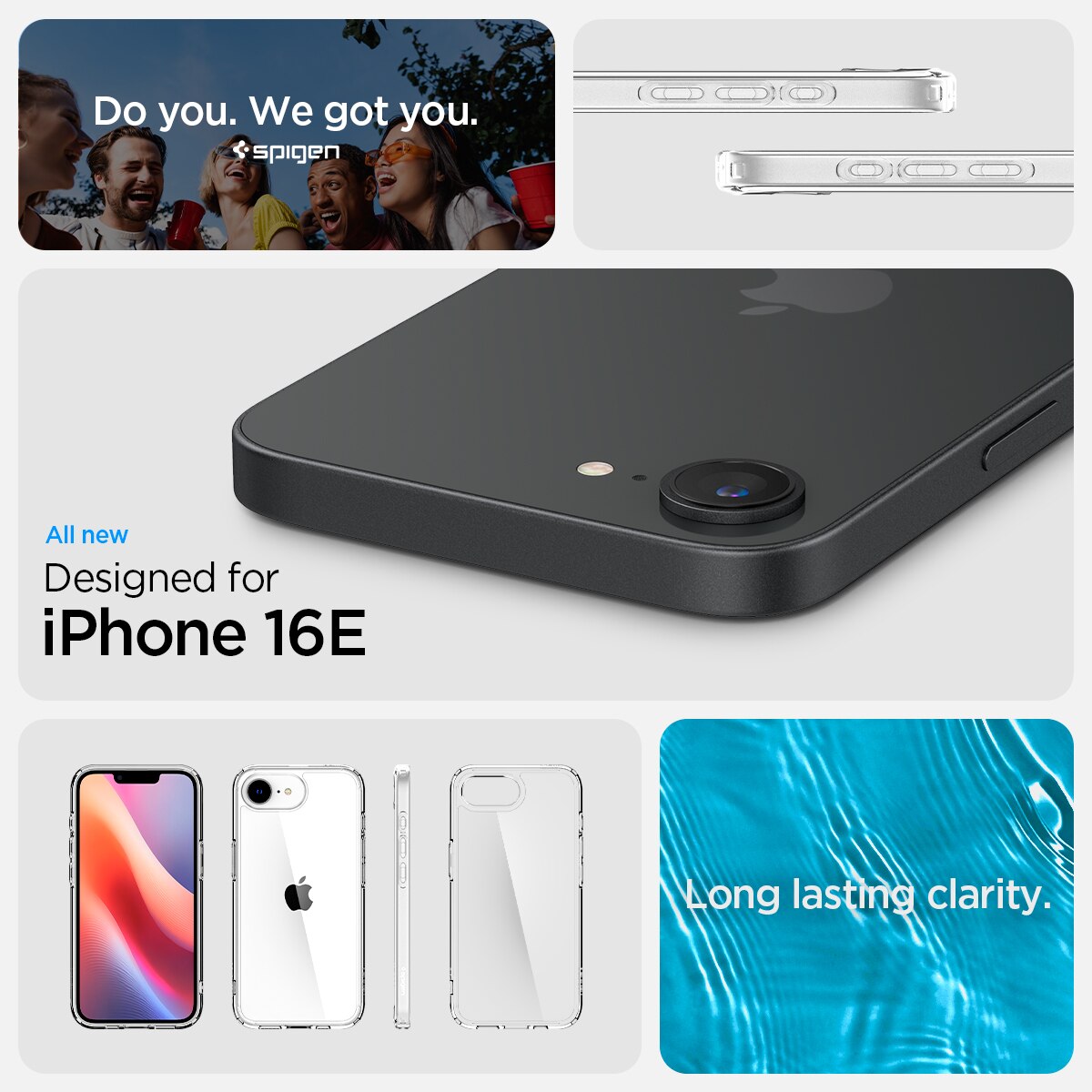 Funda Ultra Hybrid iPhone 16e Crystal Clear