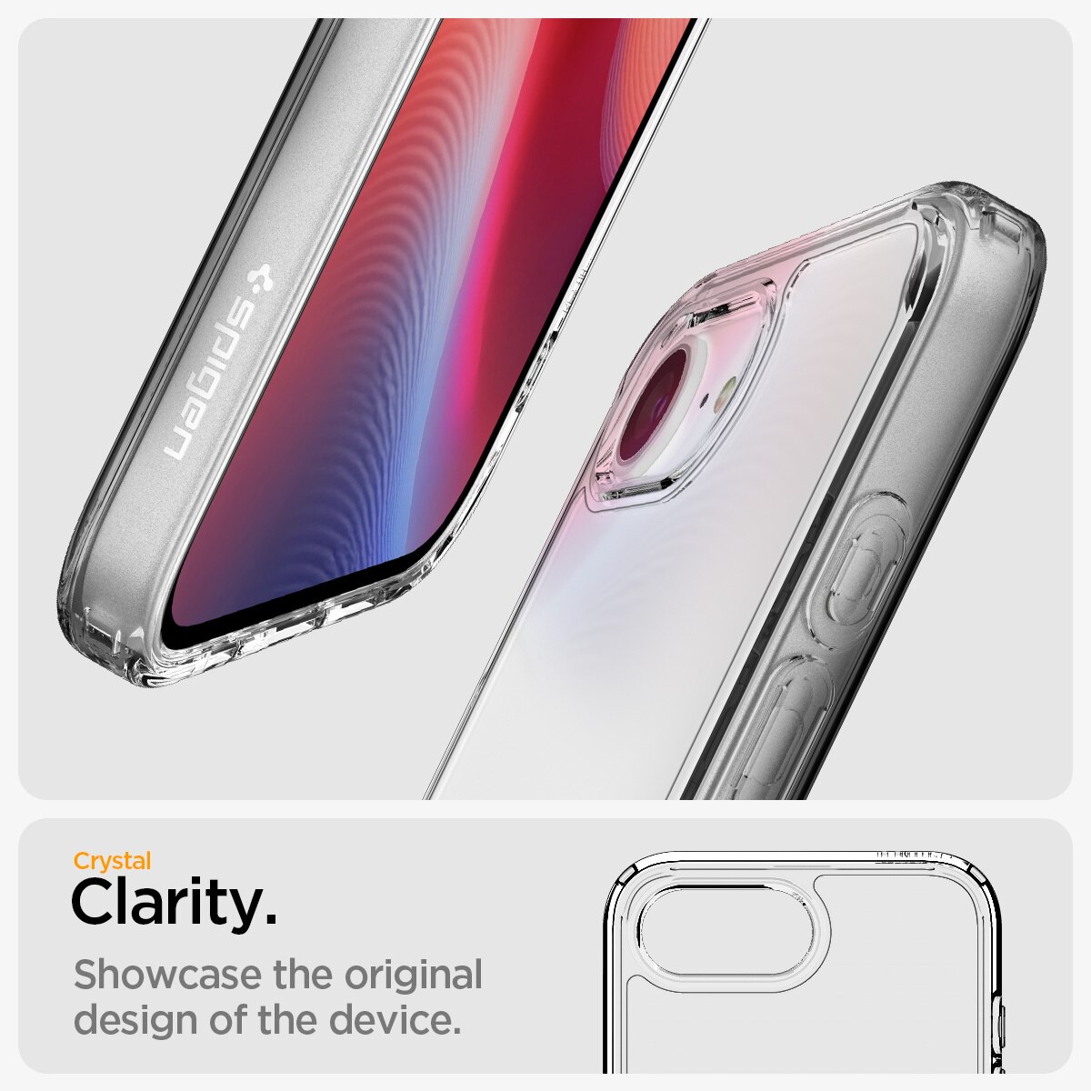 Funda Ultra Hybrid iPhone 16e Crystal Clear