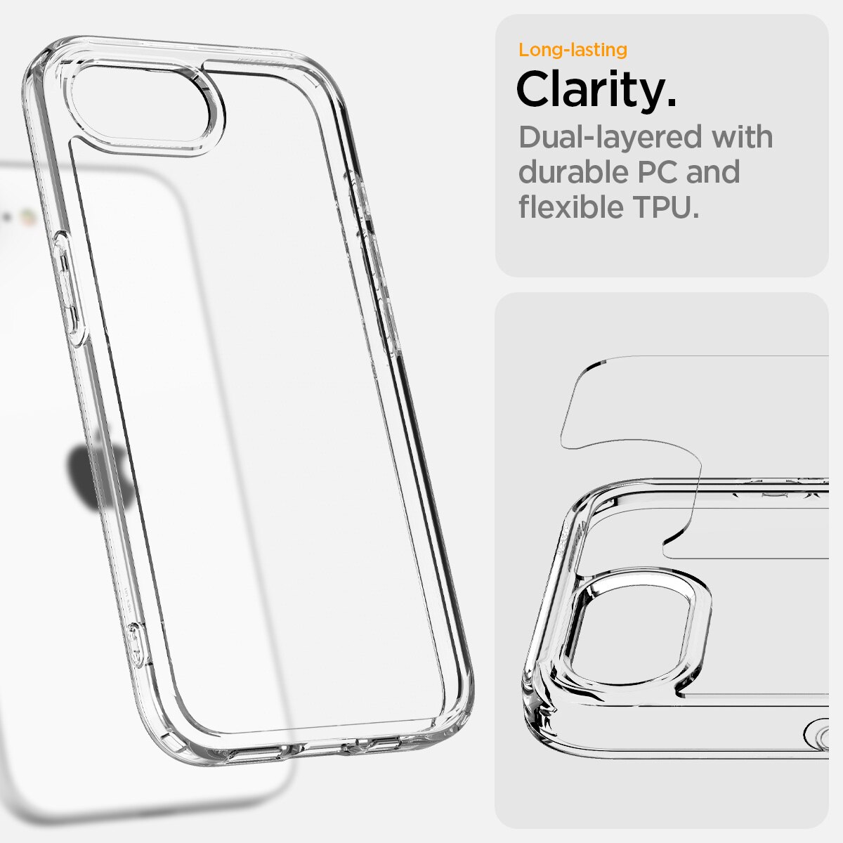 Funda Ultra Hybrid iPhone 16e Crystal Clear