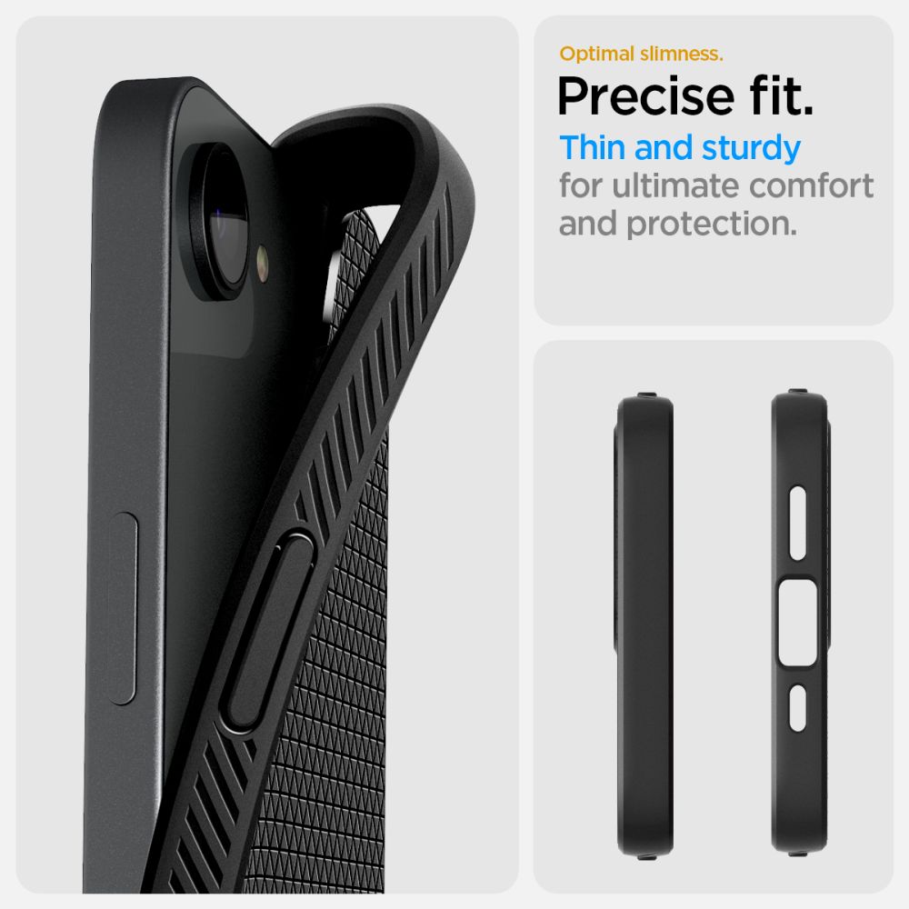 Funda Liquid Air iPhone 16e Matte Black
