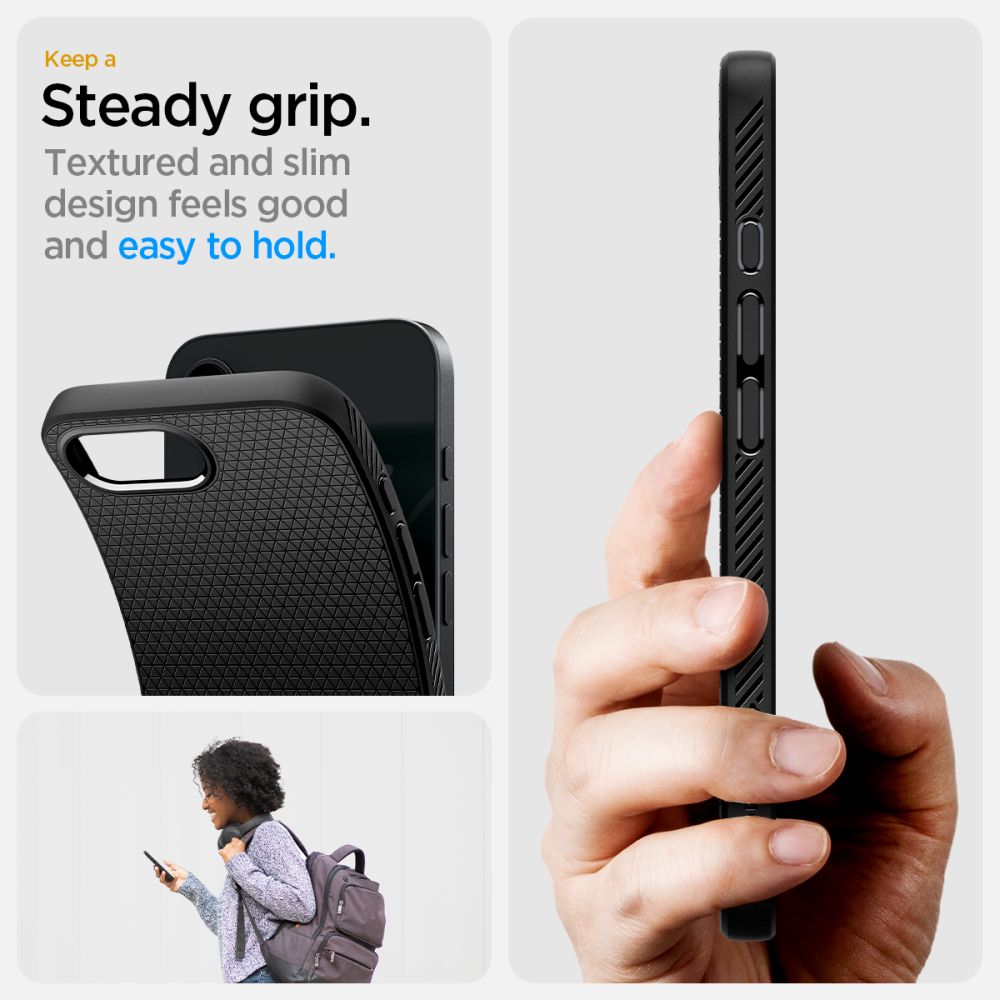 Funda Liquid Air iPhone 16e Matte Black