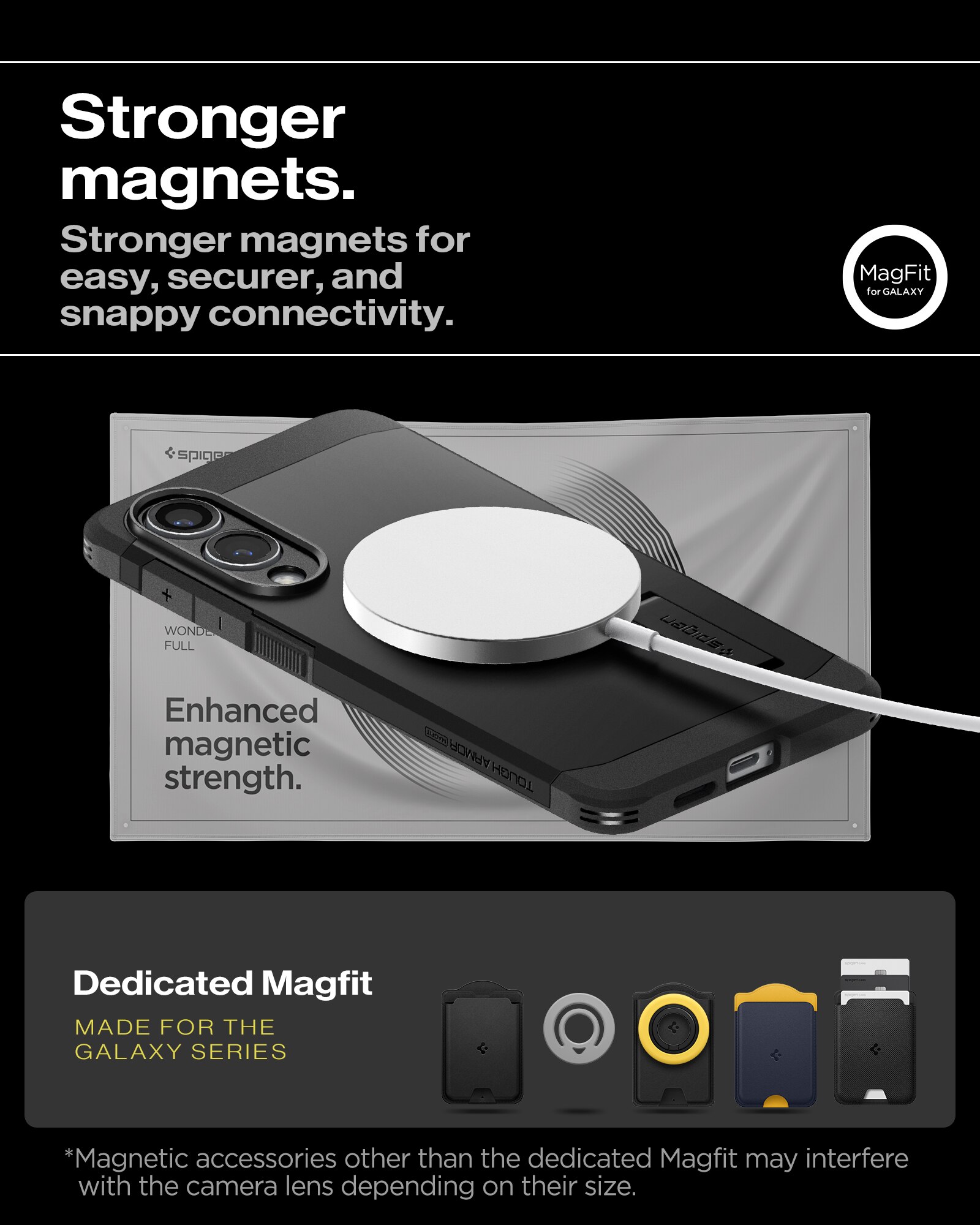 Funda Tough Armor MagSafe Samsung Galaxy S25 Edge Black