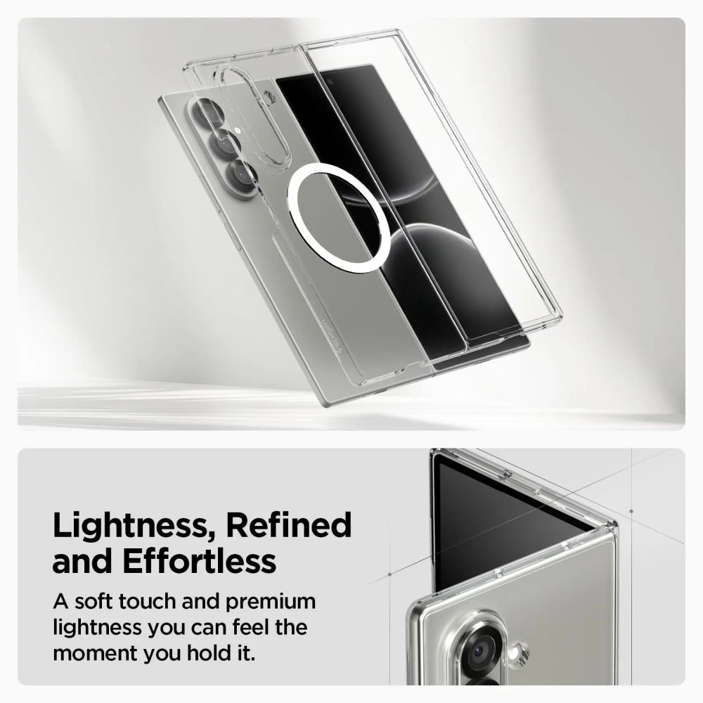 Funda AirSkin MagSafe Samsung Galaxy Z Fold 7 Clear White