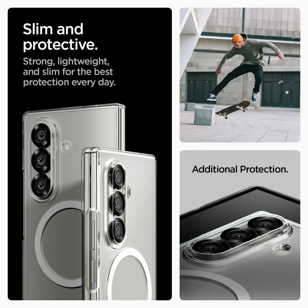 Funda AirSkin MagSafe Samsung Galaxy Z Fold 7 Clear White