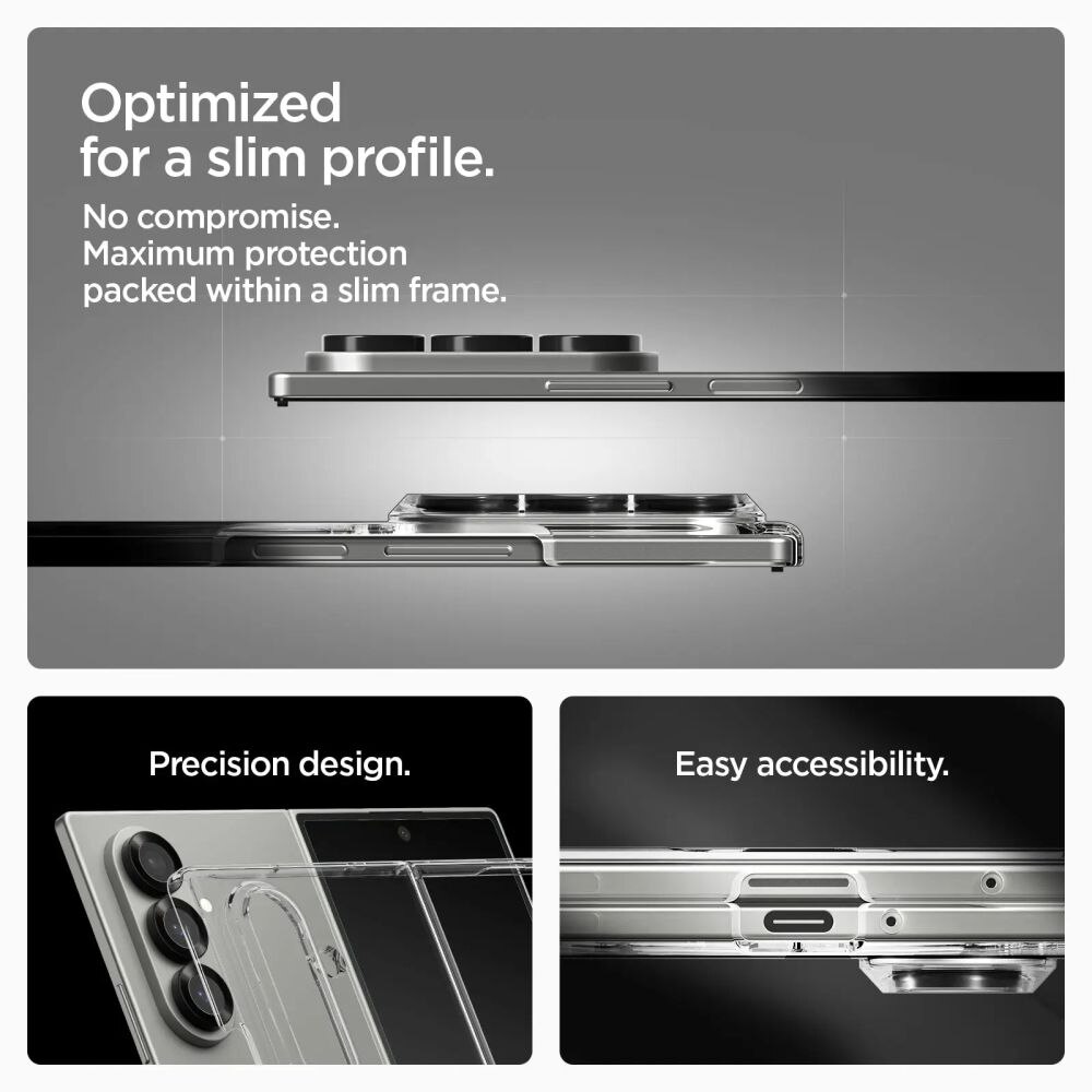 Funda AirSkin MagSafe Samsung Galaxy Z Fold 7 Clear White
