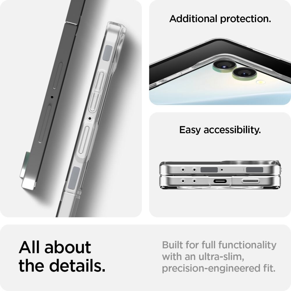 Funda AirSkin MagSafe Samsung Galaxy Z Flip 7 Clear White