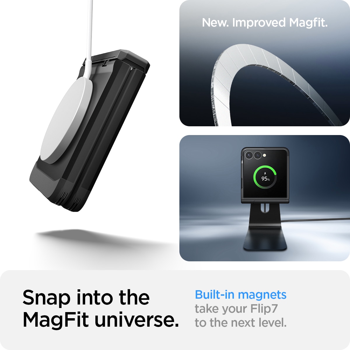 Funda Tough Armor Pro MagSafe Samsung Galaxy Z Flip 7 Black